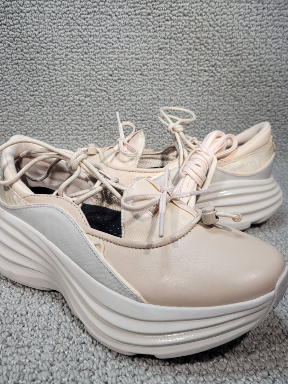 Hoka One One Bondi Mary Jane Beech Wood/Stucco Sneakers Women's Multiple Sizes - Picture 8 of 12